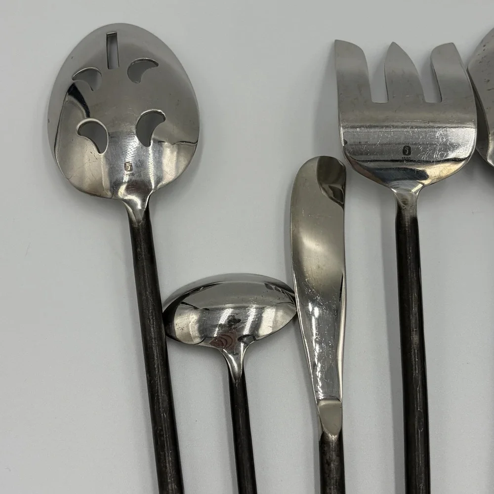Gourmet Settings TREBLE CLEF 18/10 Stainless 5- Piece Hostess Serving Set